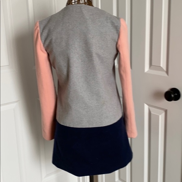 Women’s Sabine color block zip pea coat - Picture 4 of 8